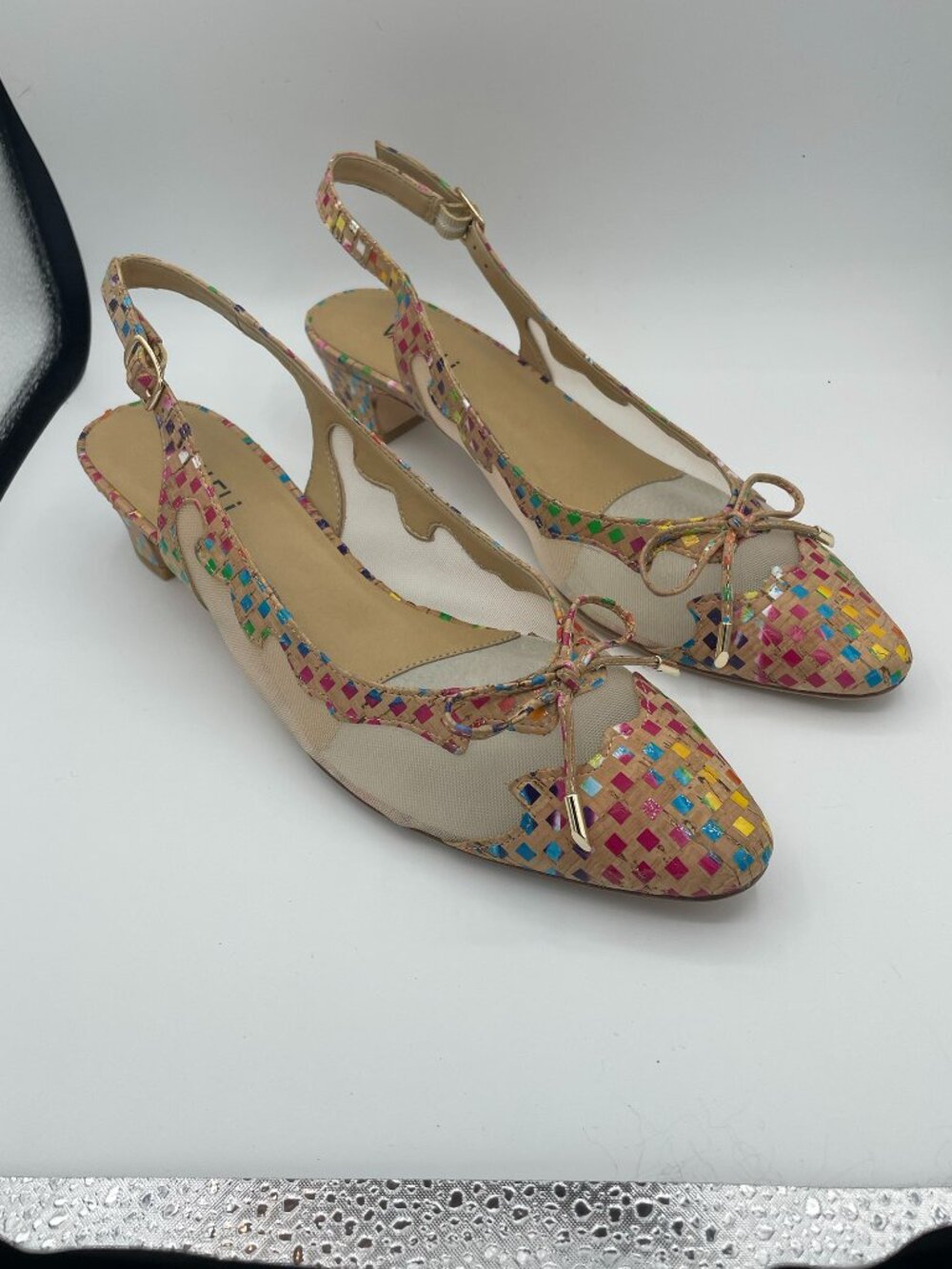 Vaneli Almond Toe Sling-backs Size 10